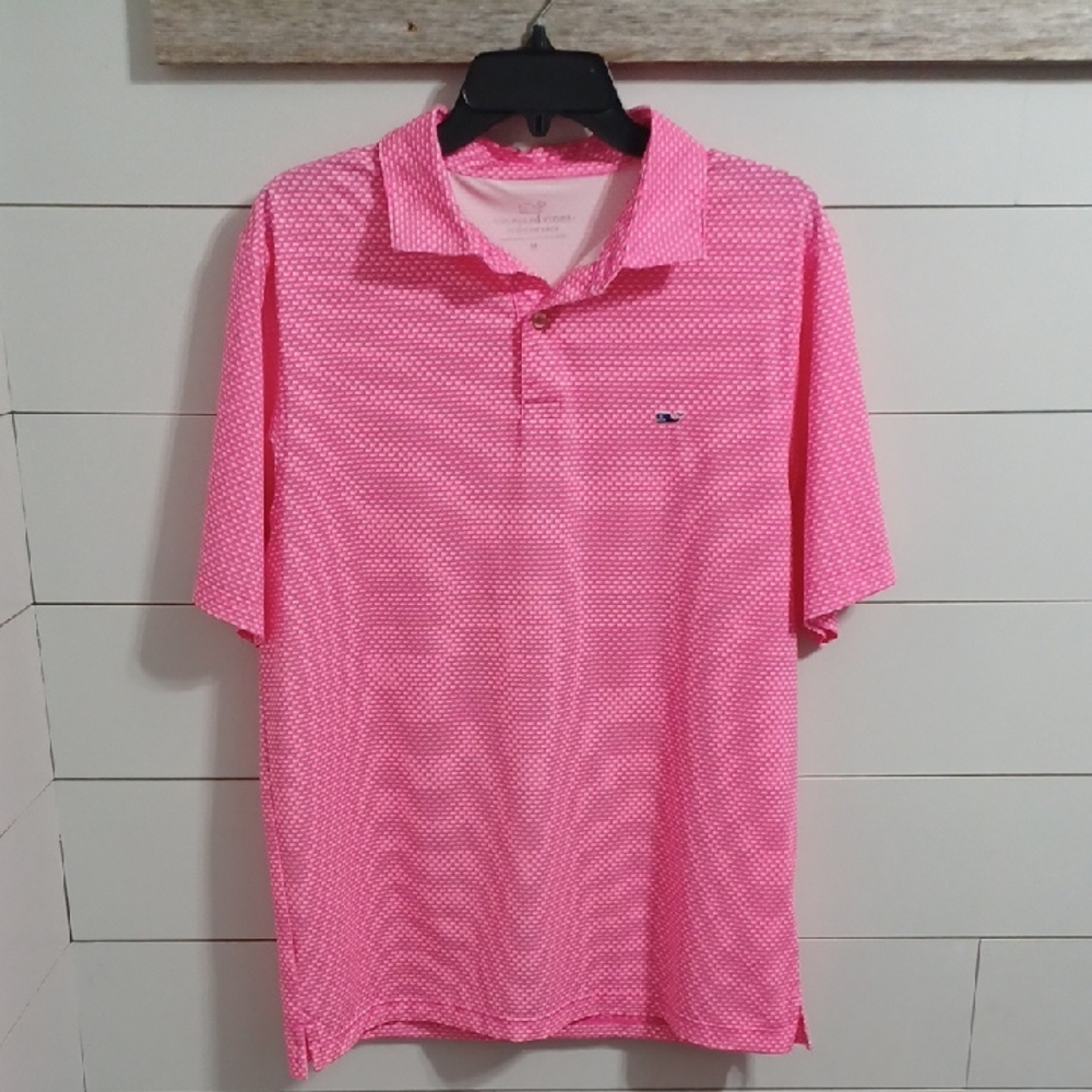 Vineyard Vines Pink Polo Lightweight Sporty Shirt